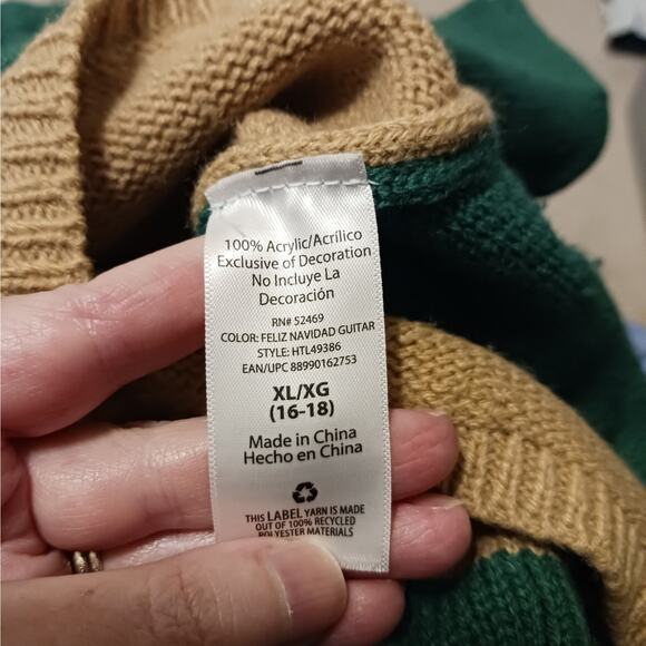 Holiday Time Feliz Navidad Ugly Christmas Sweater NWOT Sz XL - Picture 9 of 12